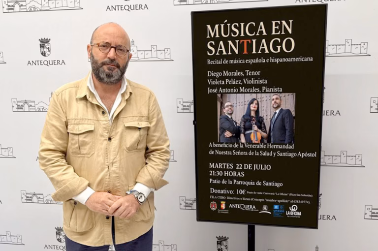 El próximo martes, 22 de julio, Antequera celebra el recital ‘Música en Santiago’