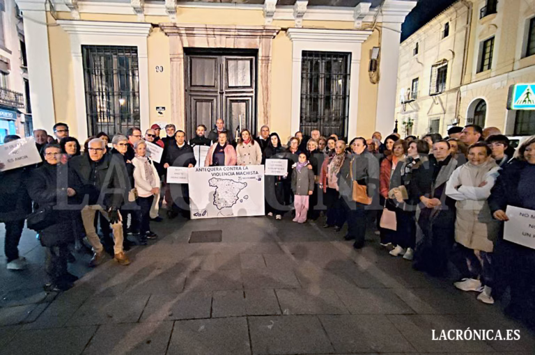 Concentración en San Luis organizada por IU y PSOE para denunciar la violencia de género en el 25N