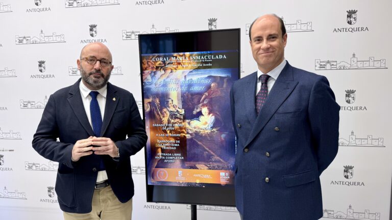La Coral María Inmaculada le pone música al inicio de 2026 en Antequera con el concierto ‘Melodías navideñas, momentos de amor’