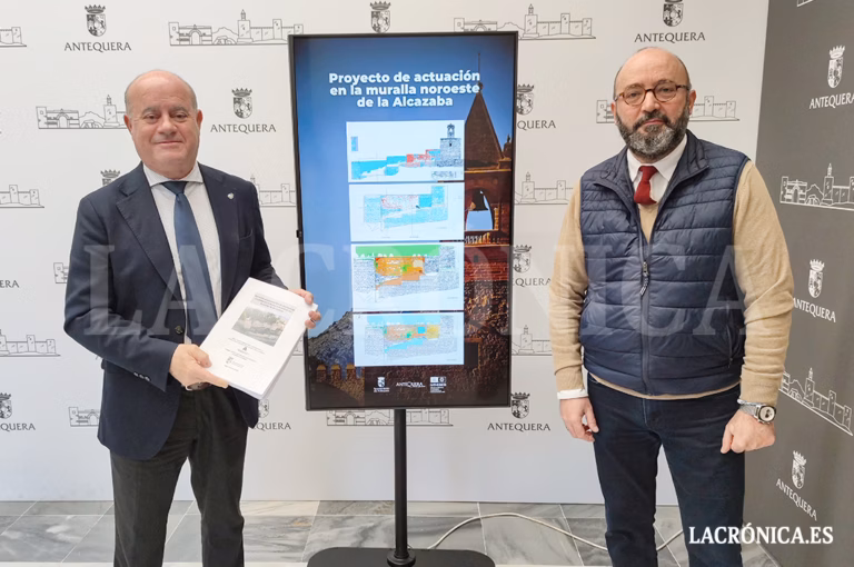 El Ayuntamiento de Antequera presenta el proyecto definitivo para la restauración de la muralla noroeste de la Alcazaba