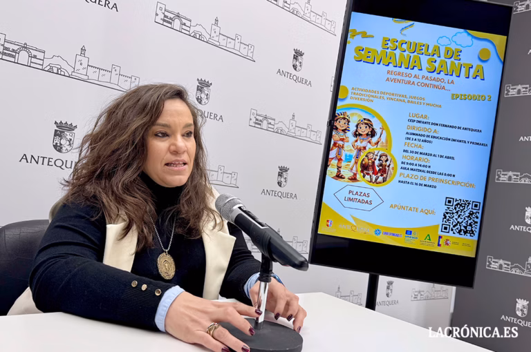 El Ayuntamiento de Antequera impulsa una nueva edición de la Escuela de Semana Santa para facilitar la conciliación familiar