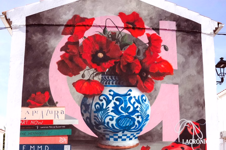 Villanueva del Rosario culmina su proyecto visual ADN con un nuevo mural dedicado al arte