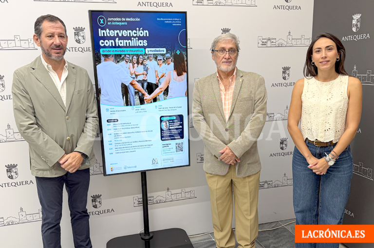 Antequera dedicará sus X Jornadas de Mediación a la intervención familiar desde una perspectiva restaurativa