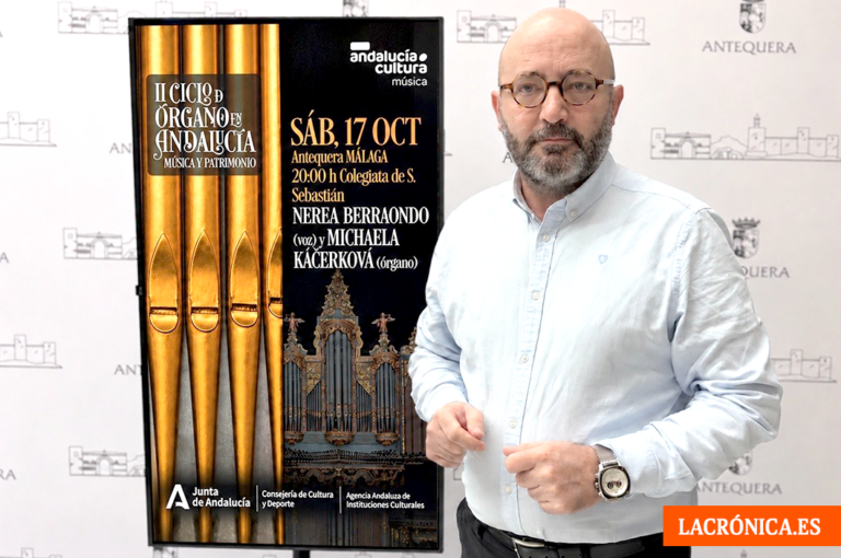 El II Ciclo de Órgano en Andalucía ‘Música y Patrimonio’ hace parada en Antequera este sábado 17 con un concierto en San Sebastián